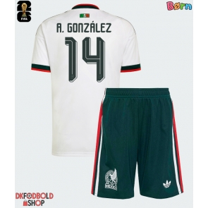 Mexico Armando Gonzalez #14 Udebanesæt Børn VM 2026 Kort ærmer (+ korte bukser)